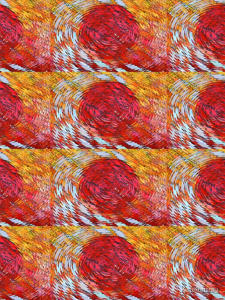 Thumbnail 3 of 3, Scarf, Fish Waves designed and sold by KateRattray.