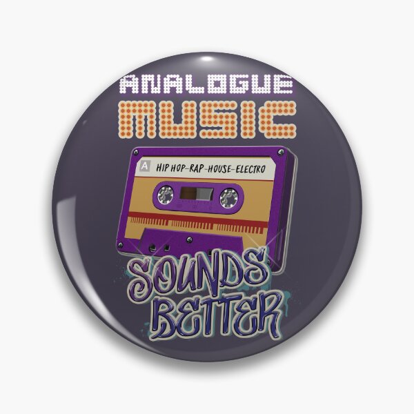 Item preview, Retro Music : Cassette Tape - Analogue Music Sounds Better - Hip Hop, Rap, House, Electro  designed and sold by RetroTeeStudio.