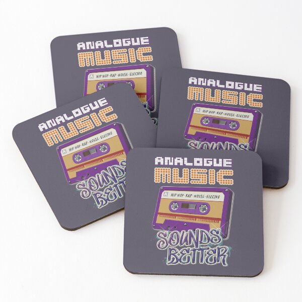 Item preview, Retro Music : Cassette Tape - Analogue Music Sounds Better - Hip Hop, Rap, House, Electro  designed and sold by RetroTeeStudio.