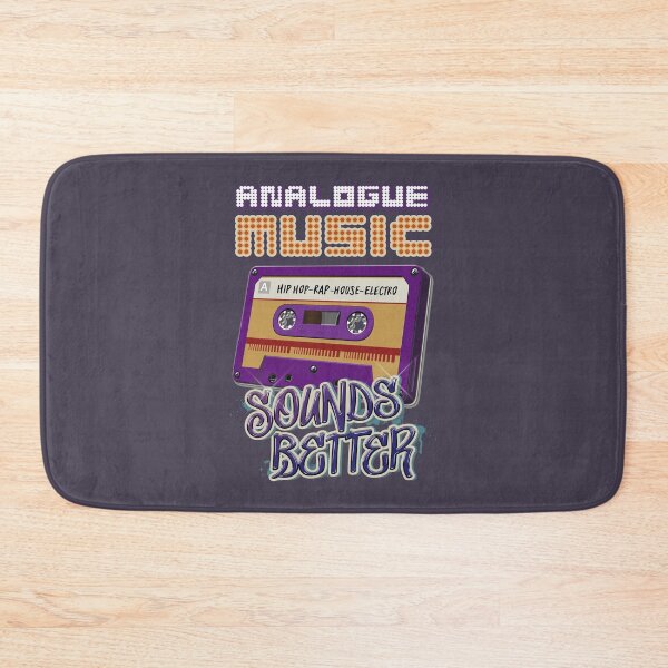 Item preview, Retro Music : Cassette Tape - Analogue Music Sounds Better - Hip Hop, Rap, House, Electro  designed and sold by RetroTeeStudio.