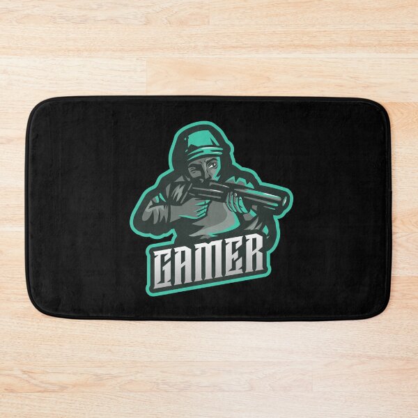 Item preview, Gamer with Character holding Shotgun designed and sold by PRIVARSHU.