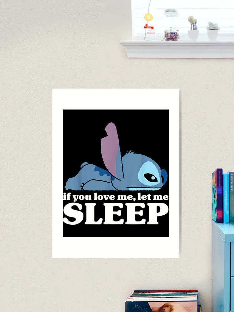 Stitch If You Love Me Let Me Sleep Baby Blankets, Disney Cute