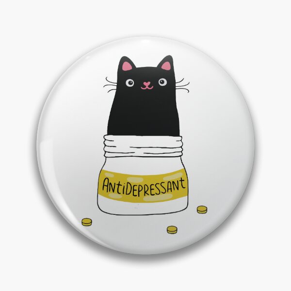 Item preview, Funny Black Cat Antidepressant designed and sold by RobeLan.