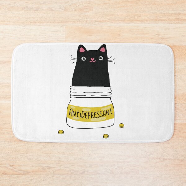 Item preview, Funny Black Cat Antidepressant designed and sold by RobeLan.