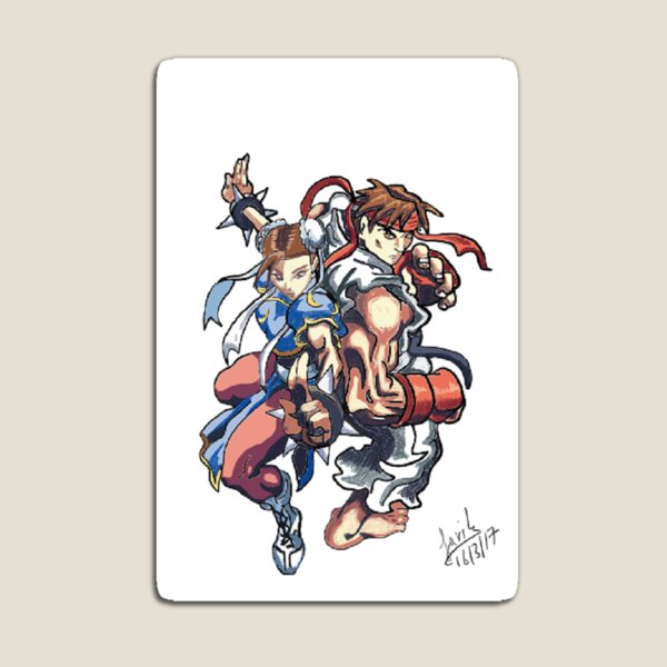 Street Fighter Chun Li Ryu Ready! Fight! Magnet