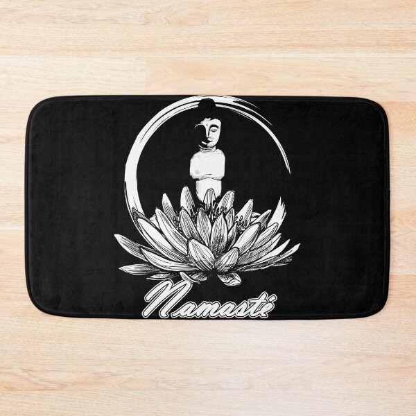 Item preview, Namaste yoga lotus flower meditation motif designed and sold by shurikaner.