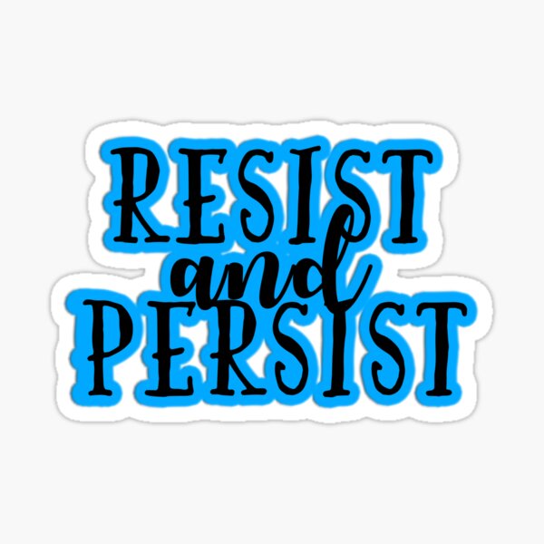 Vista previa del artículo con la obra «Resistir y persistir», diseñado y vendido por myheadisaprison.