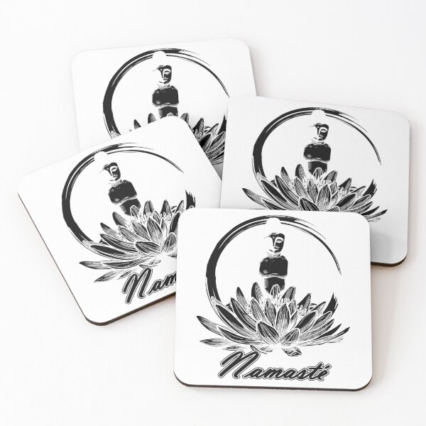 Item preview, Namaste yoga lotus flower meditation motif designed and sold by shurikaner.