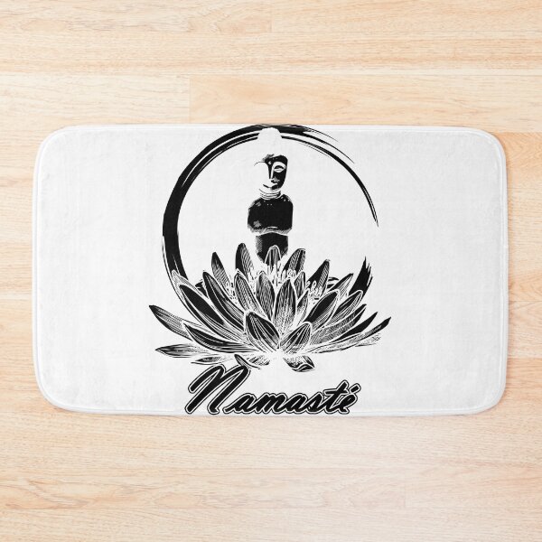 Item preview, Namaste yoga lotus flower meditation motif designed and sold by shurikaner.