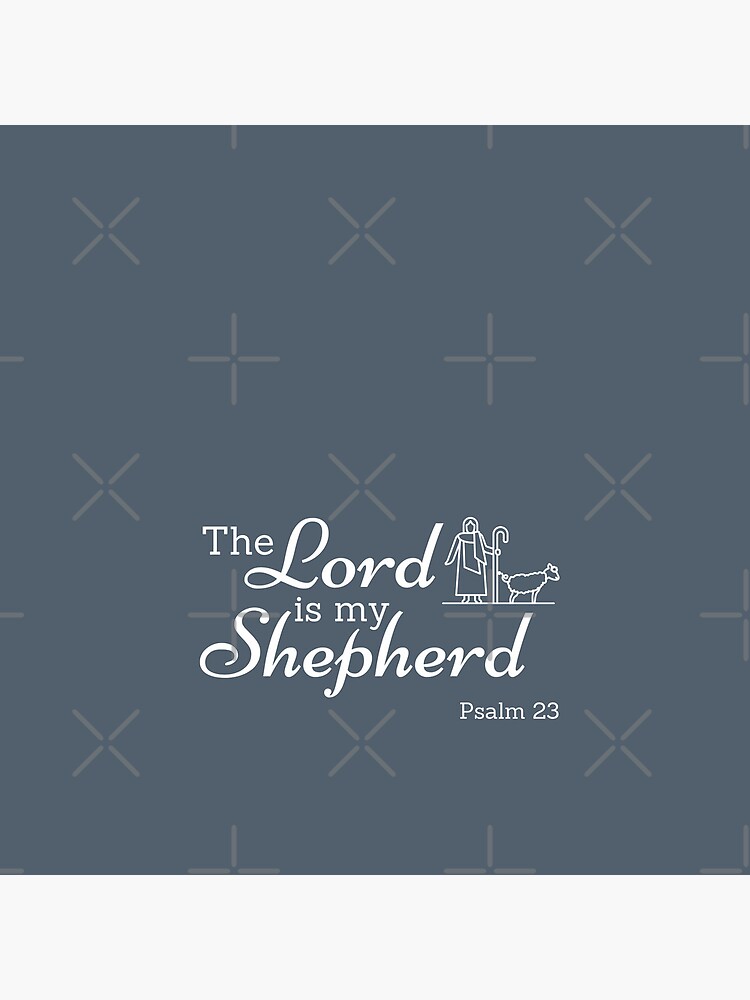 Thumbnail 4 of 4, Clock, The Lord is My Shepherd (version 2) designed and sold by philevera.