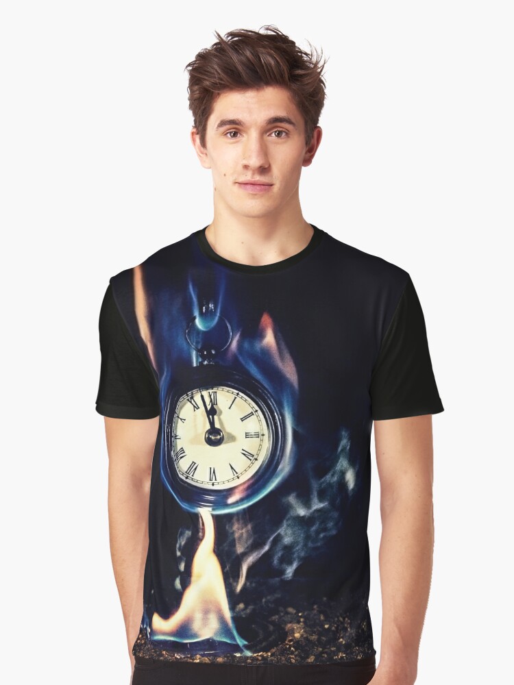 Graphic T-Shirt, Three Minutes left designed and sold by Darren Bailey LRPS