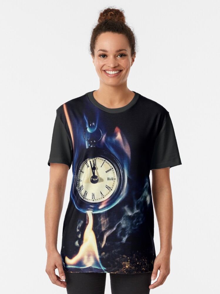 Thumbnail 2 of 5, Graphic T-Shirt, Three Minutes left designed and sold by DBailey.