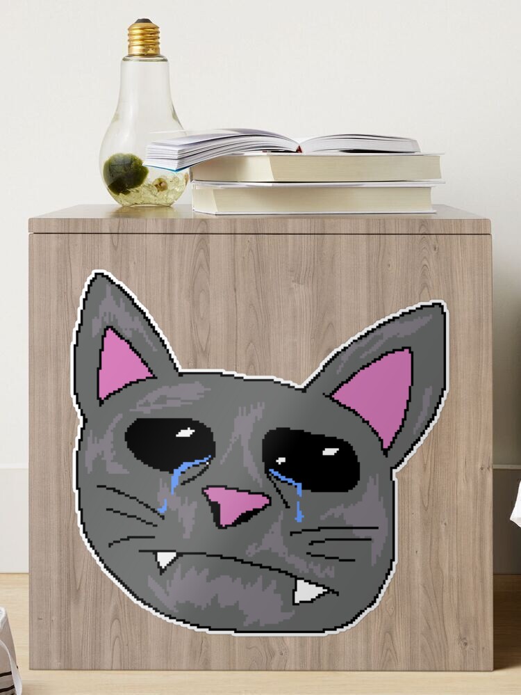 Crying cat pixel art - FlipAnim