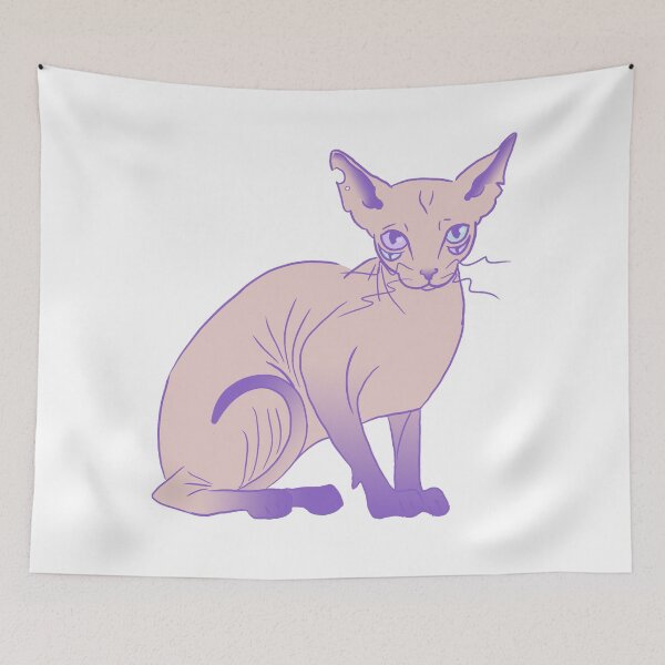 Item preview, Four Eyed Sphinx Cat designed and sold by Bonnie Bo Burton.