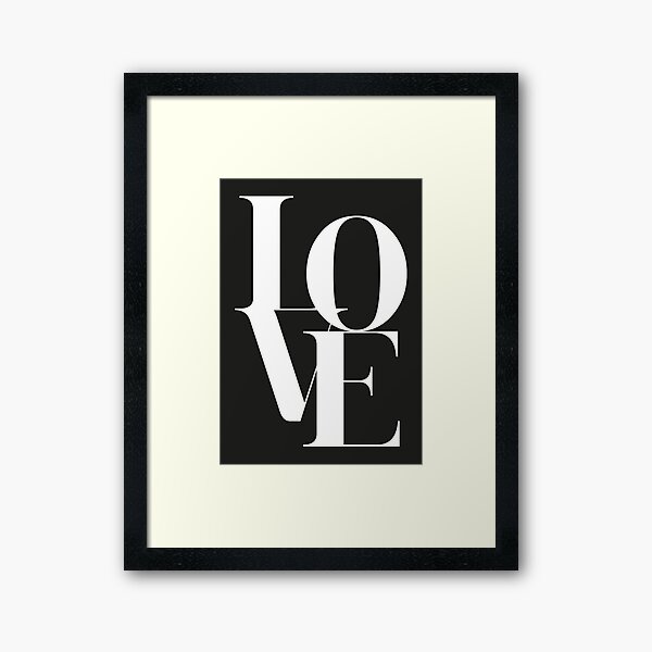 Love 01 Gerahmter Kunstdruck