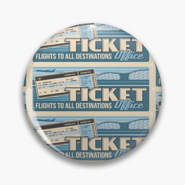 Item preview, Blue White Flight Ticket Design - Office Style designed and sold by lookupcare.