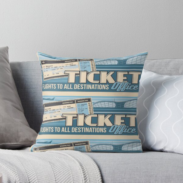 Item preview, Blue White Flight Ticket Design - Office Style designed and sold by lookupcare.