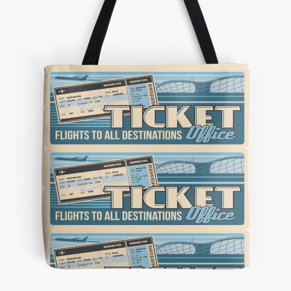 Item preview, Blue White Flight Ticket Design - Office Style designed and sold by lookupcare.
