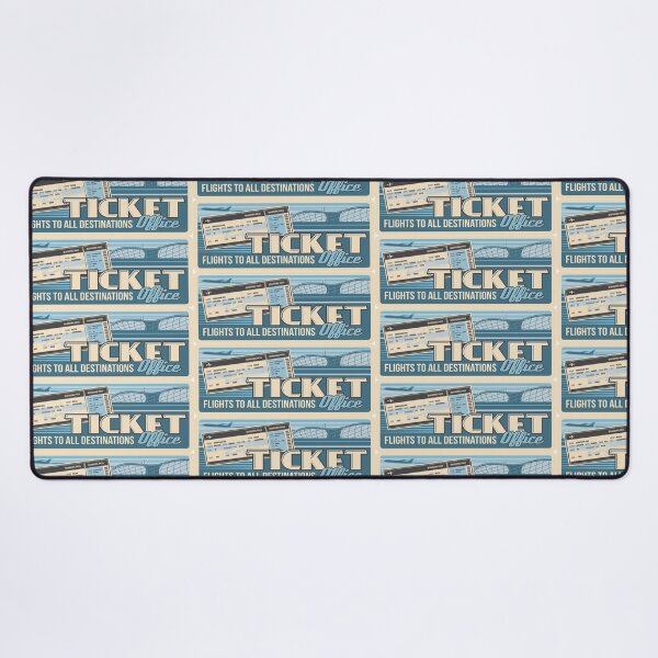 Item preview, Blue White Flight Ticket Design - Office Style designed and sold by lookupcare.