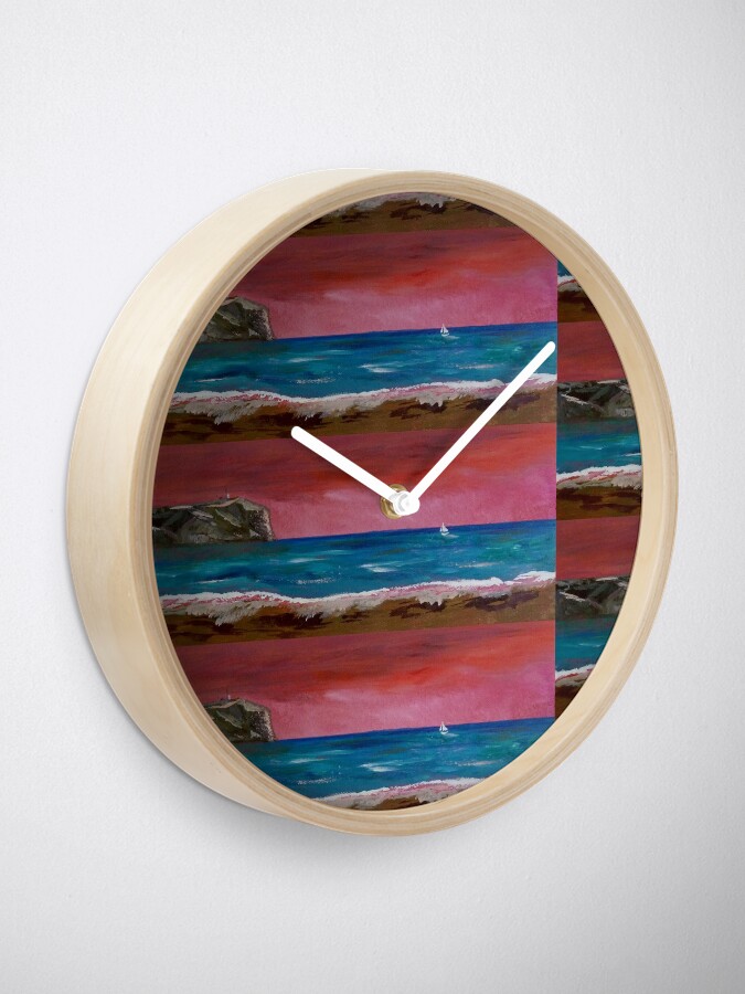 Alternate view of Javea. Spanish sunset Clock