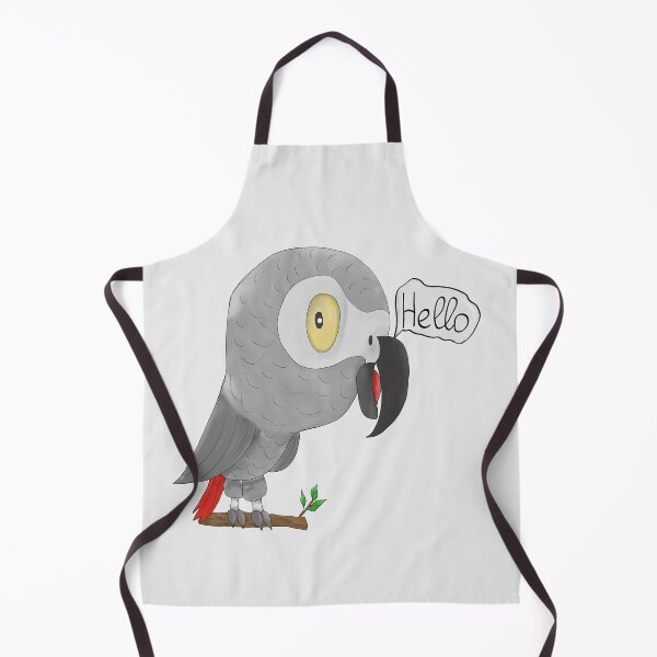 Item preview, Funny african grey parrot designed and sold by Antiope33.