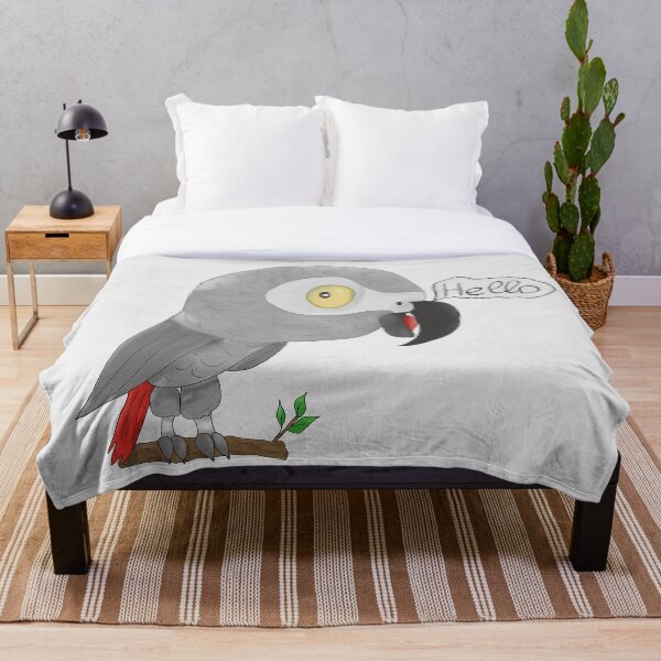 Item preview, Funny african grey parrot designed and sold by Antiope33.