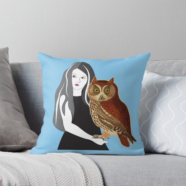 Item preview, Vintage nature owl, girl and her owl, best freind designed and sold by StarbearQ.