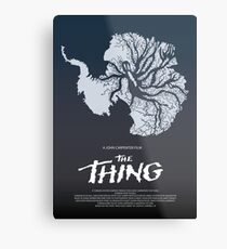 The THING Povie Moster Metal Print
