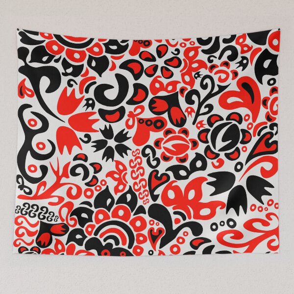 Item preview, Folklore pattern with Ukrainian traditional colors designed and sold by CutieBlue.