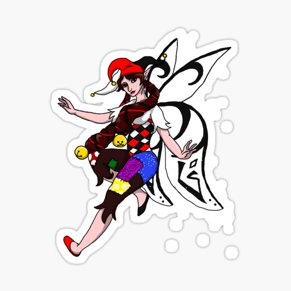 Jester Faerie Sticker