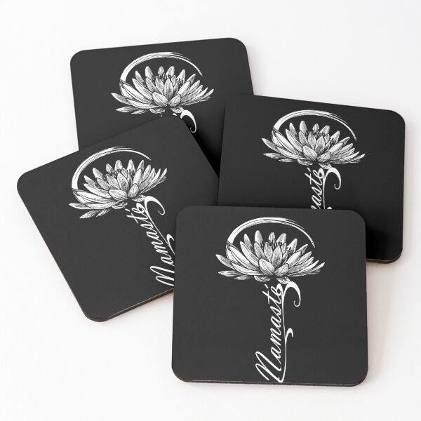 Item preview, Namaste yoga lotus flower meditation motif designed and sold by shurikaner.