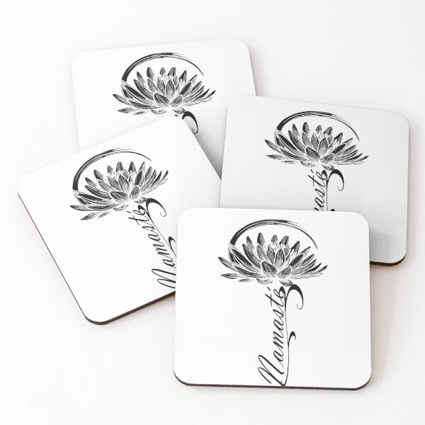 Item preview, Namaste yoga lotus flower meditation motif designed and sold by shurikaner.