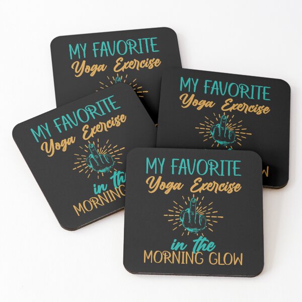 Item preview, Yoga Favorite Exercise At Sunrise Funny designed and sold by Kaaimaan.