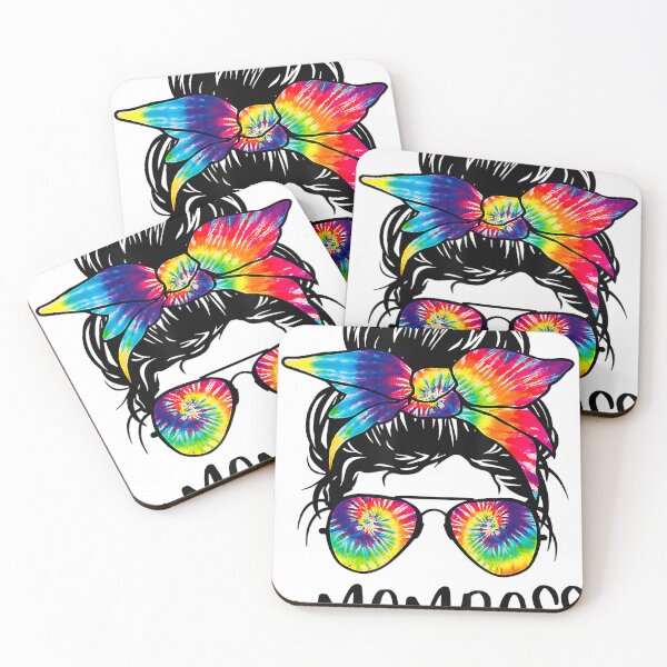 Item preview, Mom Boss Messy Bun Tie Dye Glasses Bandana Mama Mother's Day designed and sold by SethFrancis37.
