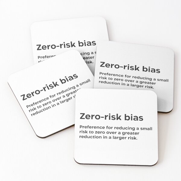 Item preview, Zero-risk bias black designed and sold by EdimQuotes.
