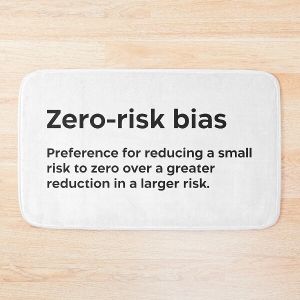 Item preview, Zero-risk bias black designed and sold by EdimQuotes.