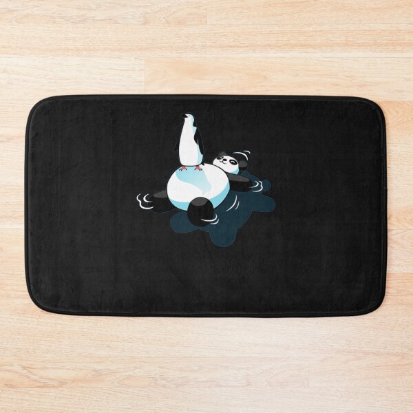 Item preview, Penguin on top of kawaii panda bear Essential T-Shirt designed and sold by BenedictHoger.