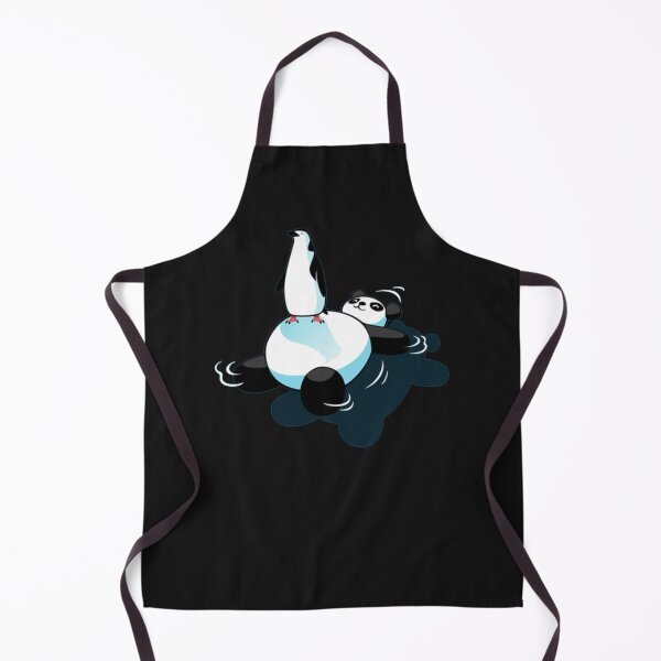 Item preview, Penguin on top of kawaii panda bear Essential T-Shirt designed and sold by BenedictHoger.