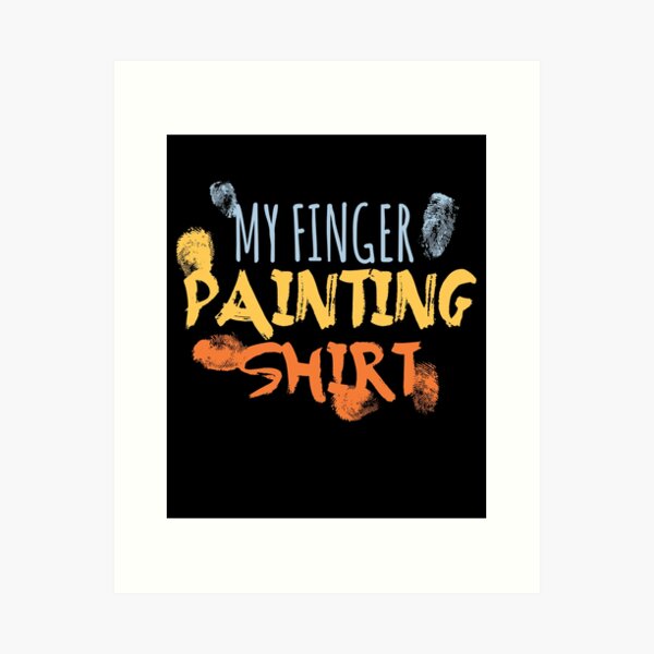 Finger Paint Kids Handprint Art Board Print by mooon85