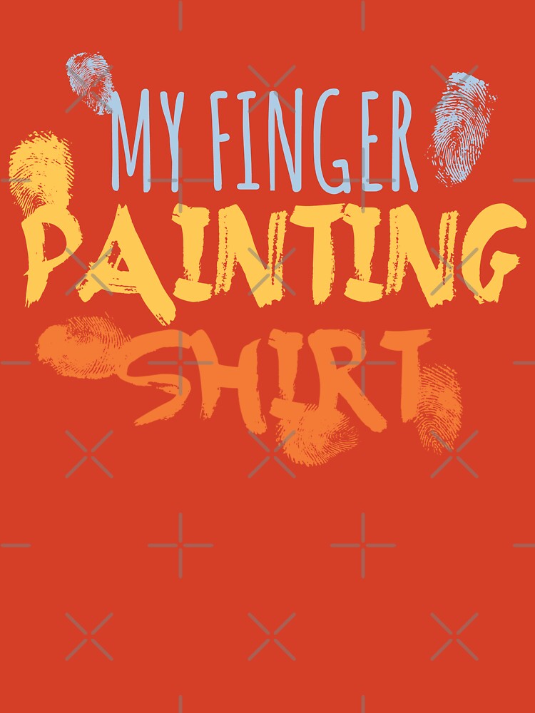 Finger Paint Kids Handprint Poster by mooon85