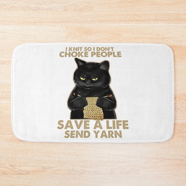 Item preview, I Knit So I Don_t Choke People Save A Life Send Yarn designed and sold by RobeLan.