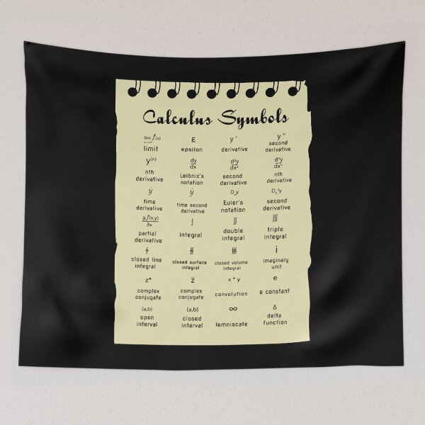 Item preview, Calculus Symbols Math Nerd designed and sold by KathrineSandnes.