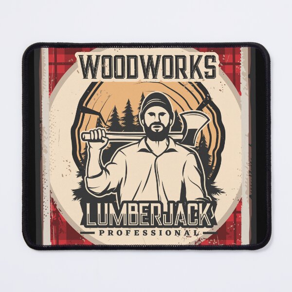 Item preview, Red Woodworks Lumberjack Design - Forest Ax Style designed and sold by lookupcare.
