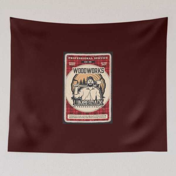 Item preview, Red Woodworks Lumberjack Design - Forest Ax Style designed and sold by lookupcare.