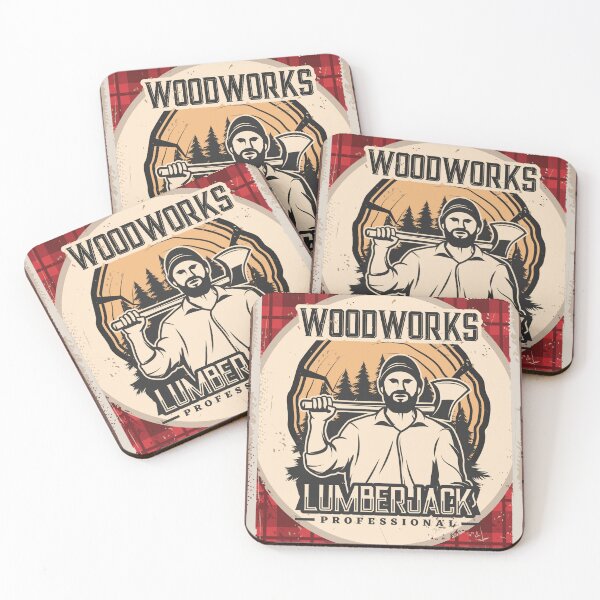 Item preview, Red Woodworks Lumberjack Design - Forest Ax Style designed and sold by lookupcare.