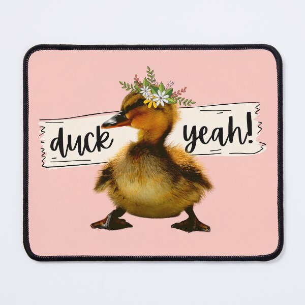 Item preview, duck yeah! duckling with flowers designed and sold by LaurenPittaway.