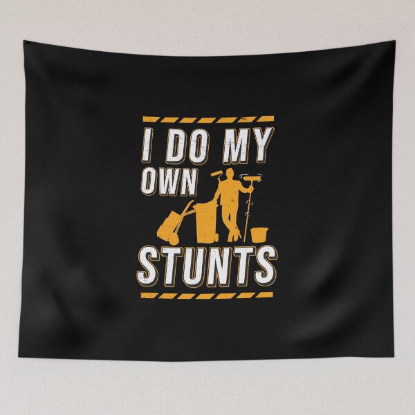 Item preview, Janitor I Do My Own Stunts School Custodian designed and sold by StrongShirts.