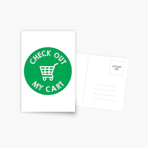 Auschecken Postkarte