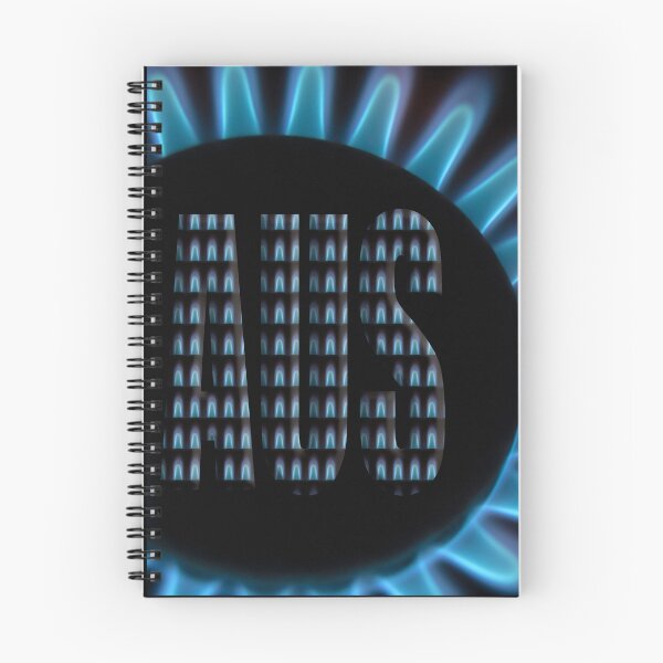 Item preview, Gas flame from a hob with the word AUS (German) with an overlay of smaller flames. designed and sold by funkyworm.