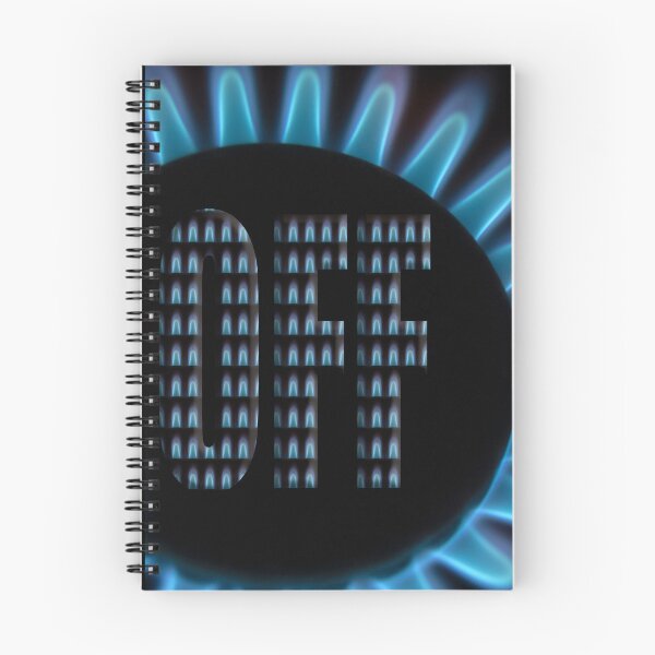 Item preview, Gas flame from a hob with the word Off with an overlay of smaller flames.  designed and sold by funkyworm.